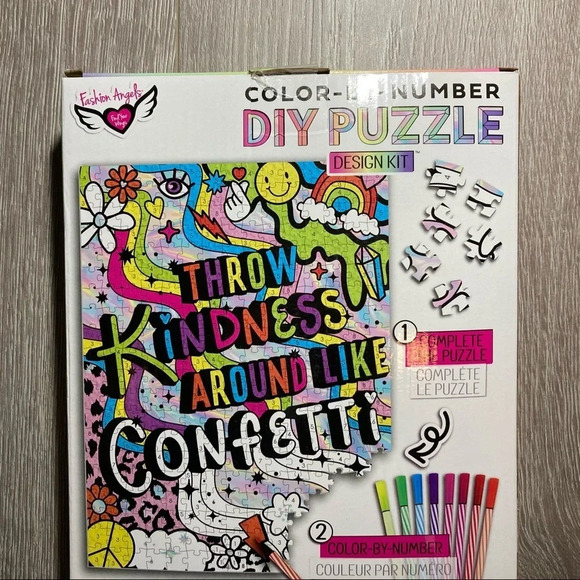 Bundle of 2 Fashion Angels Color-By-Number DIY Puzzles - Picture 6 of 13